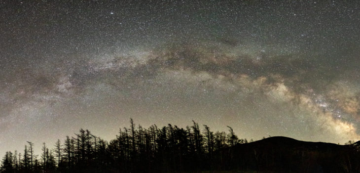 星空高原から見る天の川